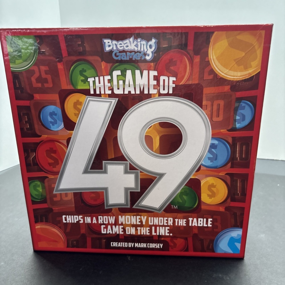 Opened box.  New .   The Game of 49 by Breaking Games  Party & Family Board Game